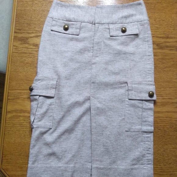A7 Alvin Valley 0/32 oatmeal cargo skirt - Picture 1 of 4